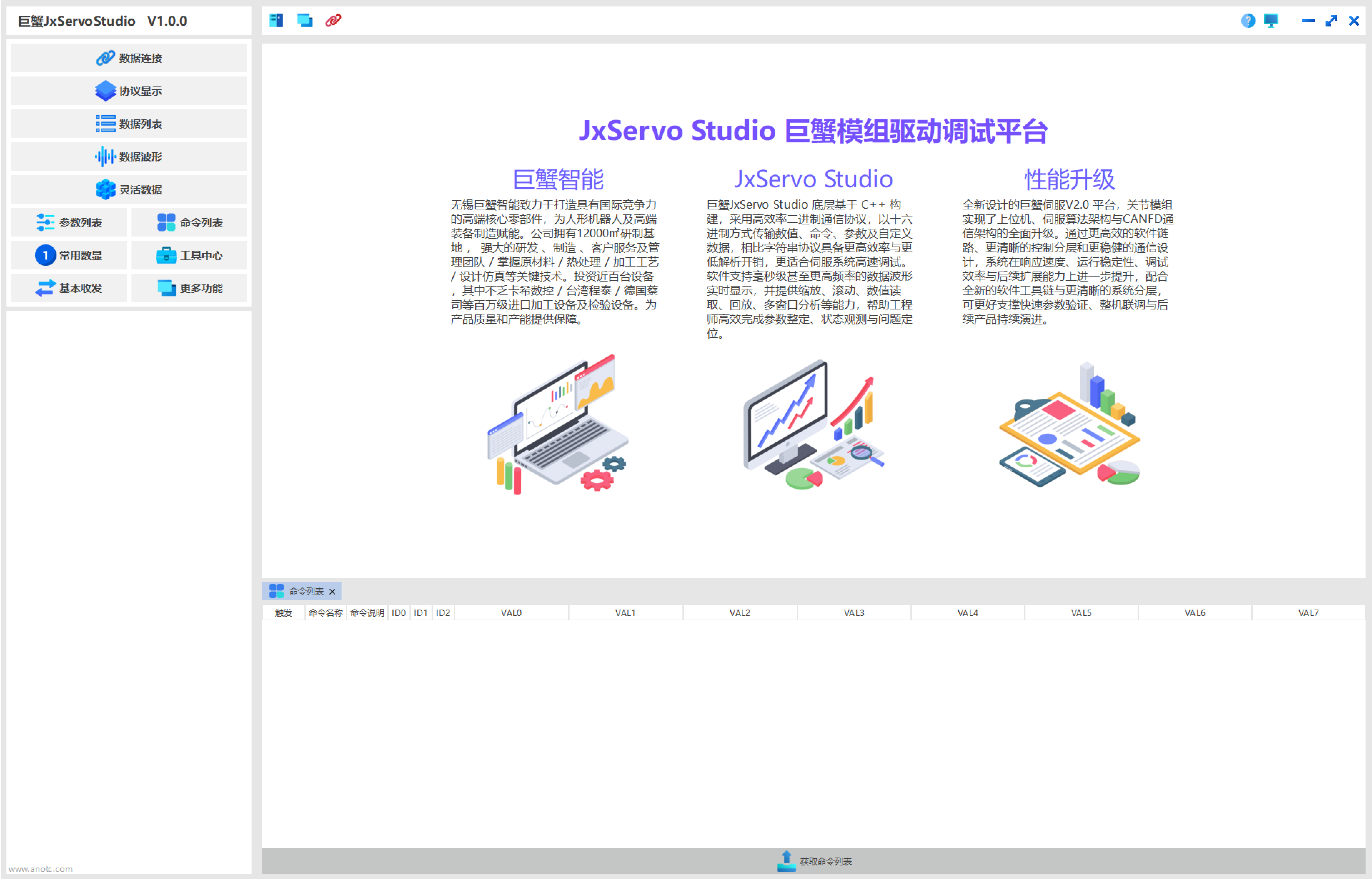 JxServo Studio 主界面